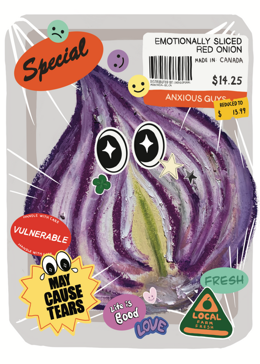 The Anxious Produce – Set of 3 Art Prints (5x7) Indigopearl