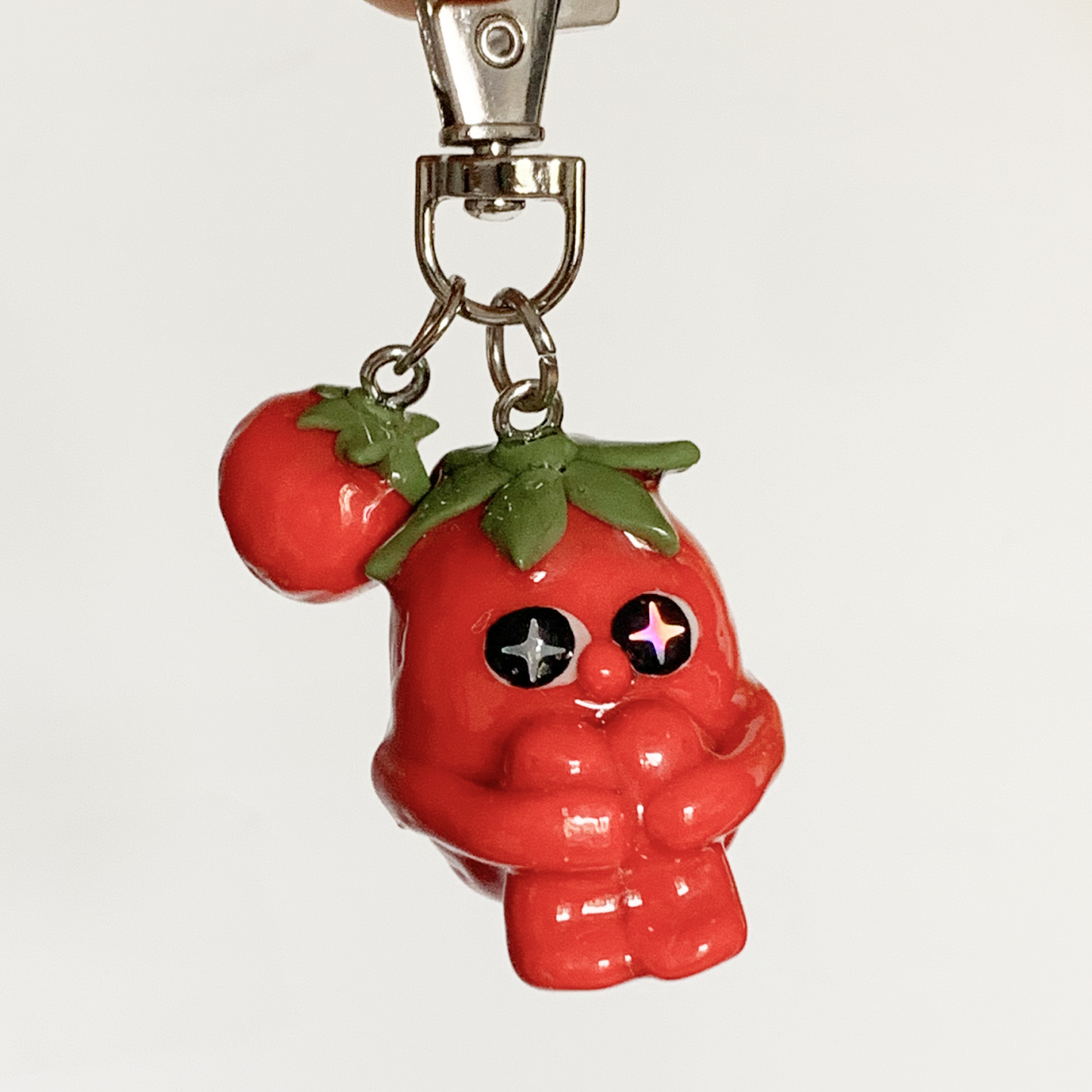 Tomato Anxious Guy Keychain Indigopearl