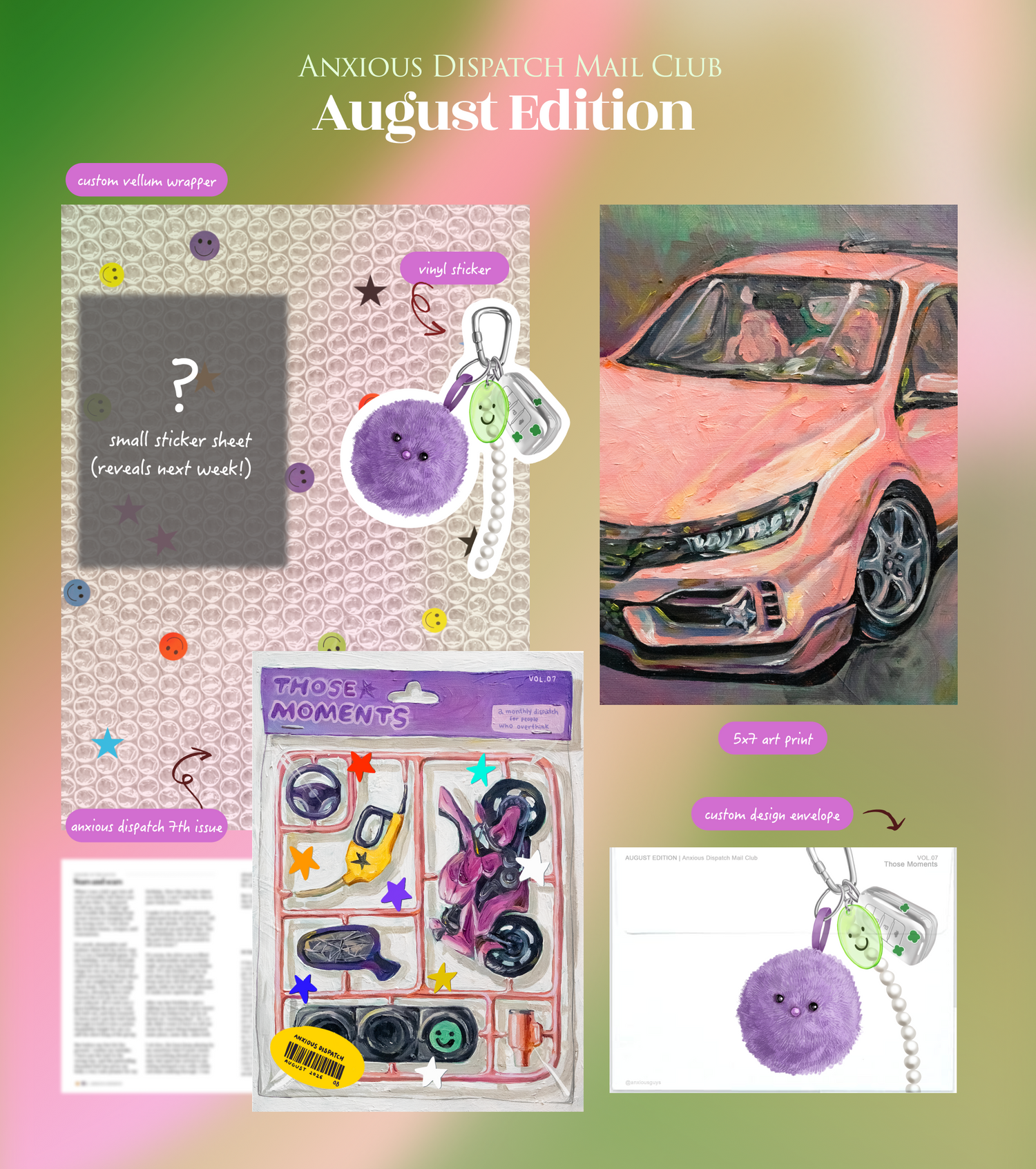 [Art Mail Club] Anxious Dispatch - Join Now and Receive August Issue! Indigopearl
