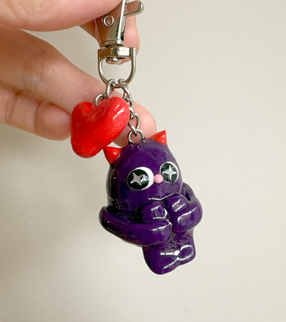 Devil Anxious Guy Keychain Indigopearl
