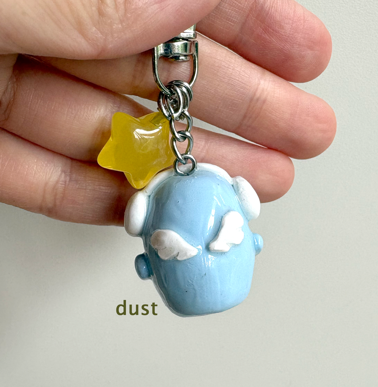 Imperfect Angel Anxious Guy Keychain (discounted) Indigopearl