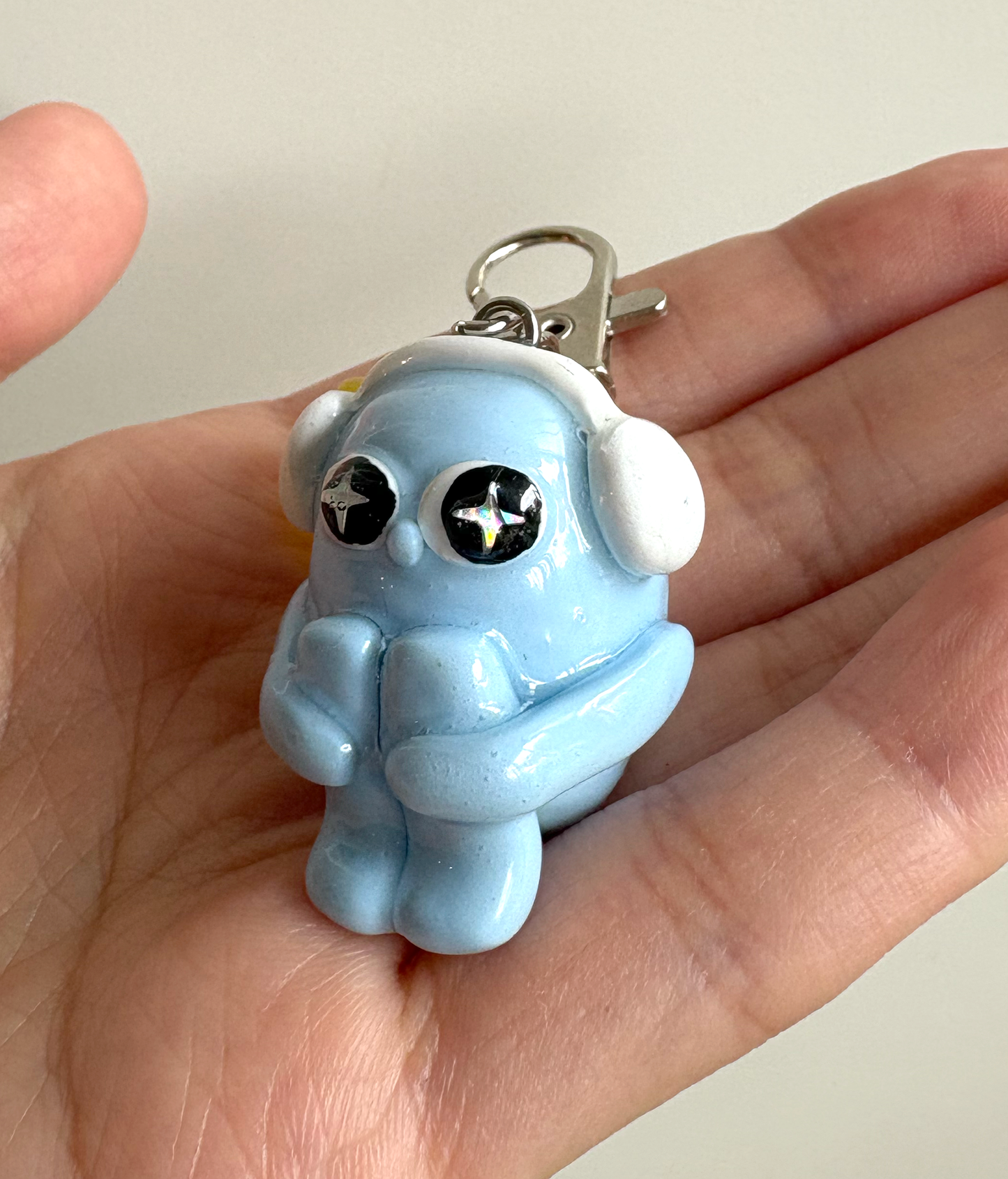 Imperfect Angel Anxious Guy Keychain (discounted) Indigopearl