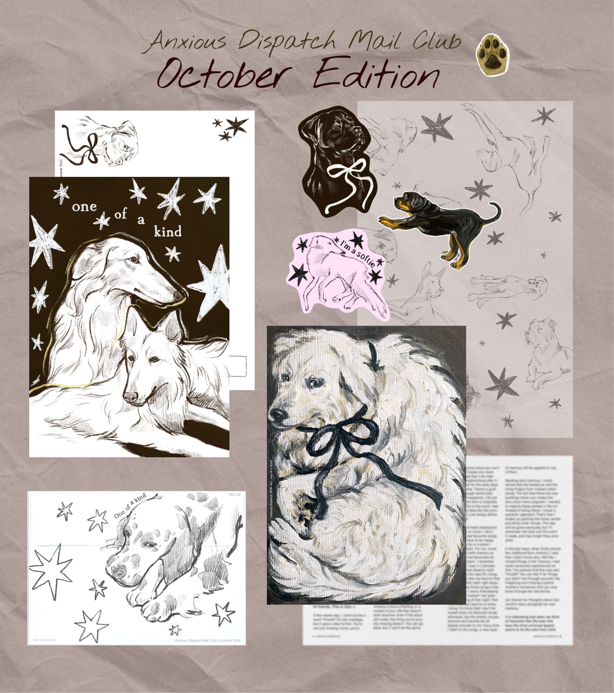[Art Mail Club] Anxious Dispatch - Join Now and Receive October Issue! Indigopearl