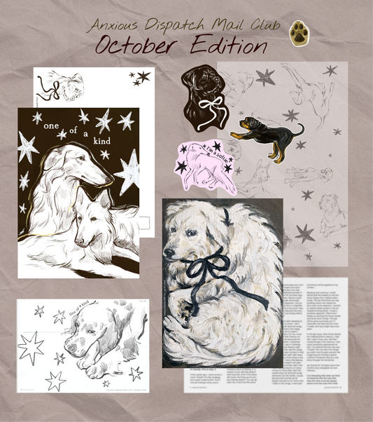 [Art Mail Club] Anxious Dispatch - Join Now and Receive October Issue! Indigopearl