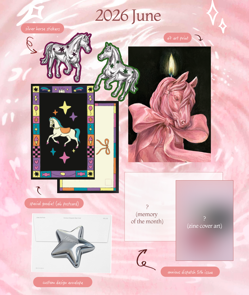 [Art Mail Club] Anxious Dispatch - Join now and Receive June Issue! Indigopearl